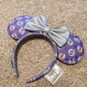 Disney Purple and Silver Minnie Mouse Ears